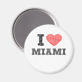 Aimant J'aime Miami (Recto/Verso)