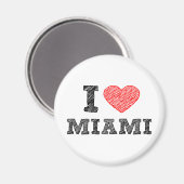 Aimant J'aime Miami (Recto/Verso)