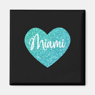 Aimant J'aime Miami Floride Cœur