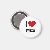 Aimant J'aime Mice (Recto/Verso)