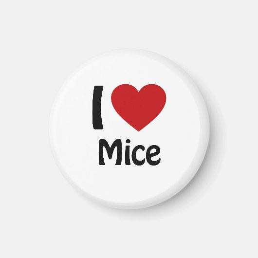 Aimant J'aime Mice (Devant)