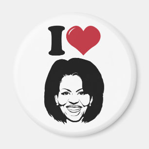 Aimant J'aime Michelle Obama