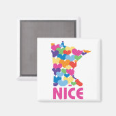 Aimant J'aime Minnesota (Recto/Verso)