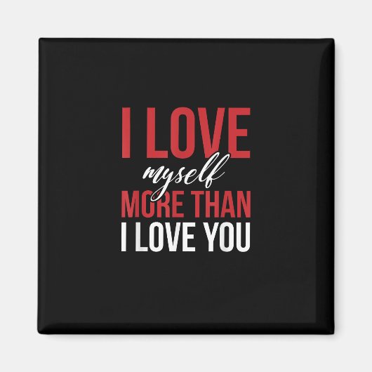 Aimant J'aime Moi Plus Que Vous Style D'amour Propre Mign (Devant)