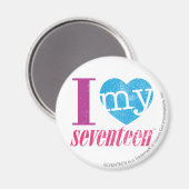 Aimant J'Aime Mon 17 Aqua (Recto/Verso)