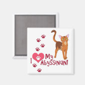 Aimant J'Aime Mon Abyssinais ! (Recto/Verso)