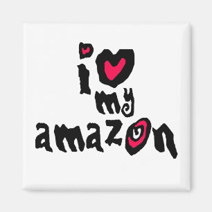 Aimant J'aime mon Amazone