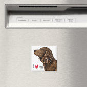 Aimant J'aime mon American Water Spaniel (In Situ (Lave-vaisselle))