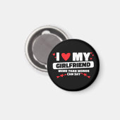Aimant j'aime mon amie coeur (Recto/Verso)