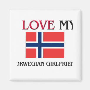 Aimant J'aime mon amie norvégienne
