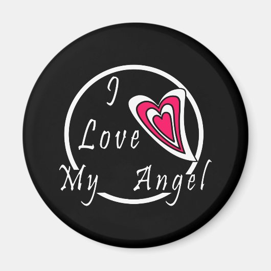 Aimant J'aime mon Ange (Devant)