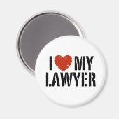 Aimant J'aime mon avocat (Recto/Verso)