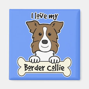 Aimant J'aime mon border collie