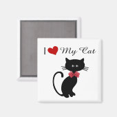 Aimant J'Aime Mon Chat (Recto/Verso)