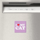 Aimant J'aime mon chat (In Situ (Lave-vaisselle))