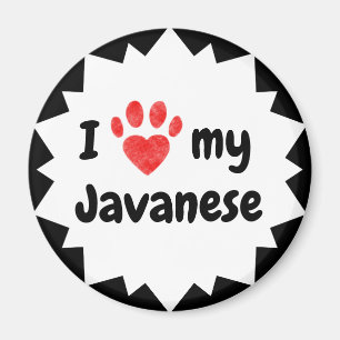 Aimant J'Aime Mon Chat Javanais