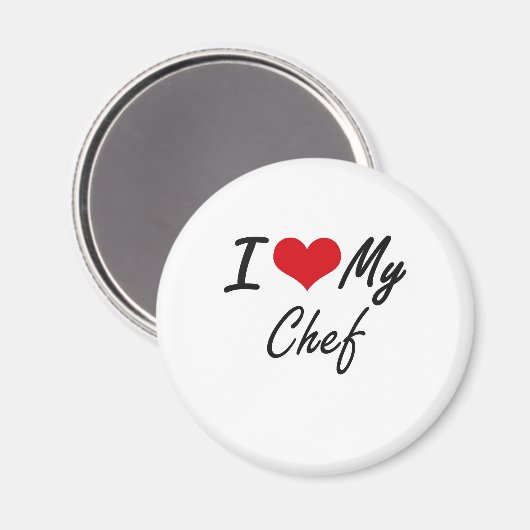 Aimant J'aime mon chef (Recto/Verso)