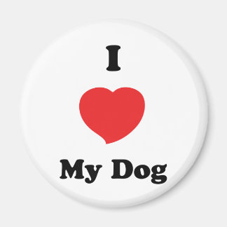 Aimant J'AIME mon chien