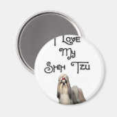 Aimant J'Aime Mon Chih Tzu (Recto/Verso)