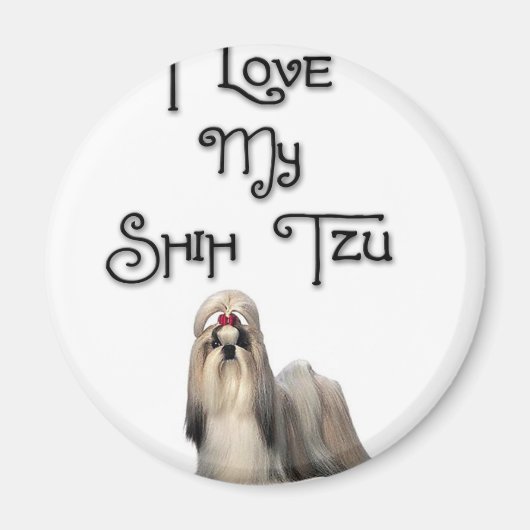 Aimant J'Aime Mon Chih Tzu (Devant)