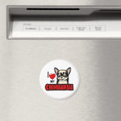 Aimant J'Aime Mon Chihuahua (In Situ (Lave-vaisselle))