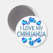 Aimant J'Aime Mon Chihuahua (Recto/Verso)