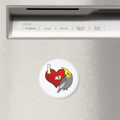 Aimant J'aime mon Cockatiel (In Situ (Lave-vaisselle))