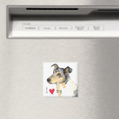 Aimant J'aime mon collie lisse (In Situ (Lave-vaisselle))