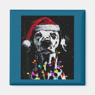 Aimant J'aime mon dalmatien j'aime Noël 