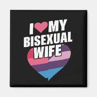 J'aime mon épouse bisexuelle Fierté Bi Drapeau Bis