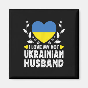 Aimant J'aime mon épouse ukrainienne chaude et sexy Drape