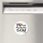 Aimant J'Aime Mon Fils Autiste (In Situ (Lave-vaisselle))