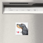 Aimant J'aime mon Gordon Setter (In Situ (Lave-vaisselle))