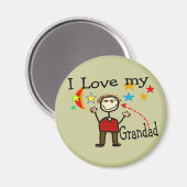 Aimant J'Aime Mon Grand Père (Recto/Verso)