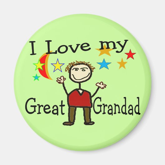 Aimant J'Aime Mon Grand-Père (Devant)