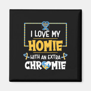 Aimant J'Aime Mon Homie Avec Un Autisme Chromie Supplémen