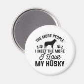 Aimant J'Aime Mon Husky (Recto/Verso)