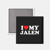 Aimant J'aime mon Jalen (Recto/Verso)