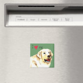 Aimant J'aime mon Kuvasz (In Situ (Lave-vaisselle))