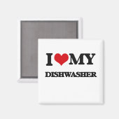 Aimant J'aime mon lave-vaisselle (Recto/Verso)