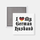 Aimant J'Aime Mon Mari Allemand (Recto/Verso)