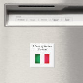 Aimant J'aime mon mari italien (In Situ (Lave-vaisselle))