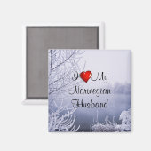 Aimant J'Aime Mon Mari Norvégien (Recto/Verso)