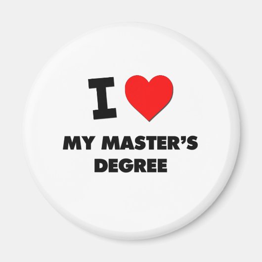 Aimant J'Aime Mon Master (Devant)