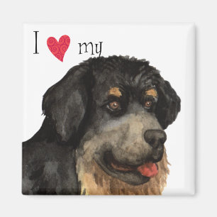 Aimant J'aime mon Mastiff tibétain