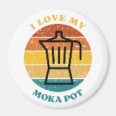 Aimant J'Aime Mon Moka Pot (Devant)