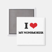 Aimant J'Aime Mon Non-Fumeur (Recto/Verso)
