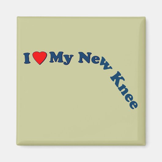 Aimant J'Aime Mon Nouveau Genou (Devant)