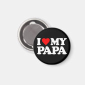 AIMANT J'AIME MON PAPA (Recto/Verso)
