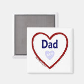 Aimant J'aime mon père (Recto/Verso)